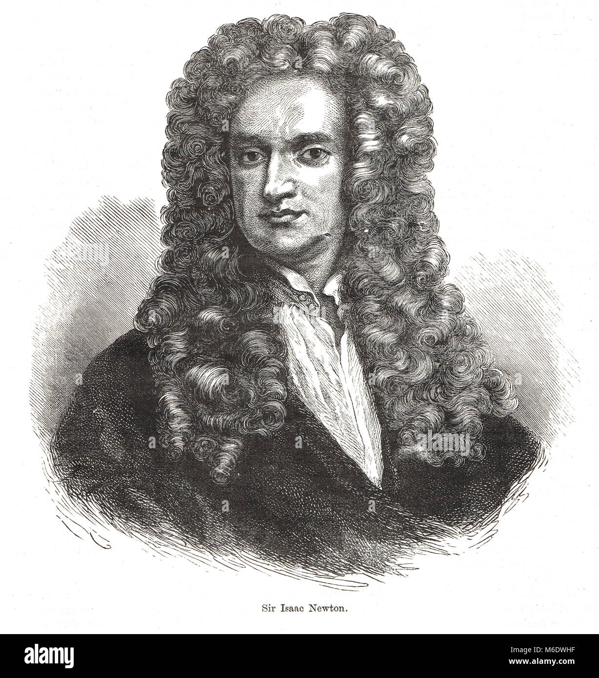 Sir Isaac Newton, physicien (1643-1726) Banque D'Images