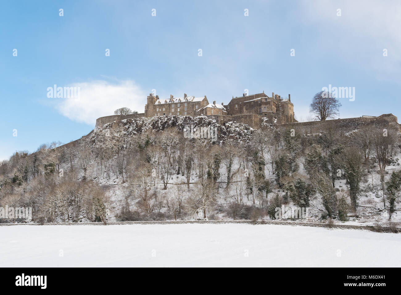 En hiver le château de Stirling, Scotland, UK Banque D'Images