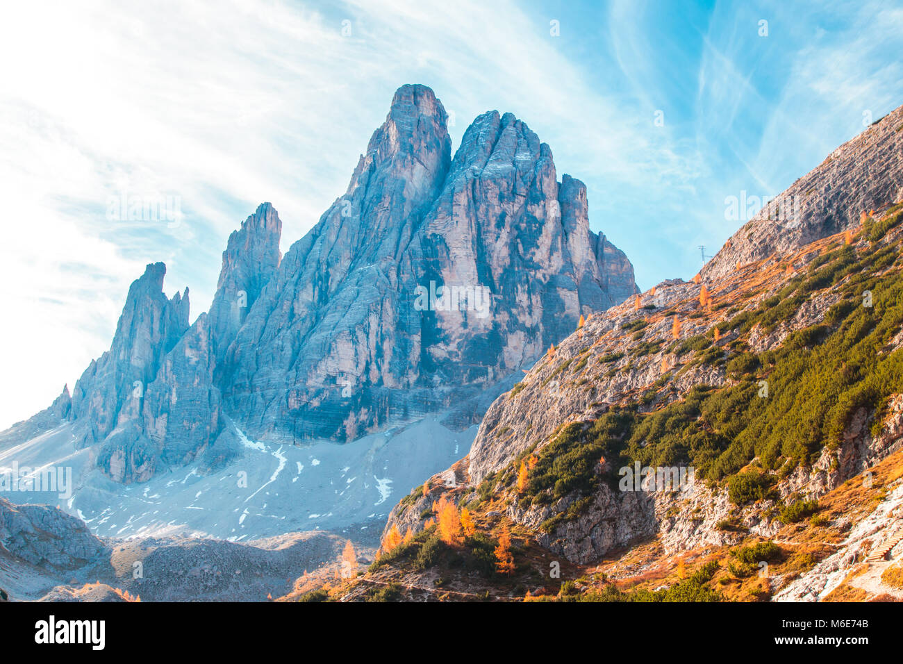 L'automne dans les Alpes italiennes Banque D'Images