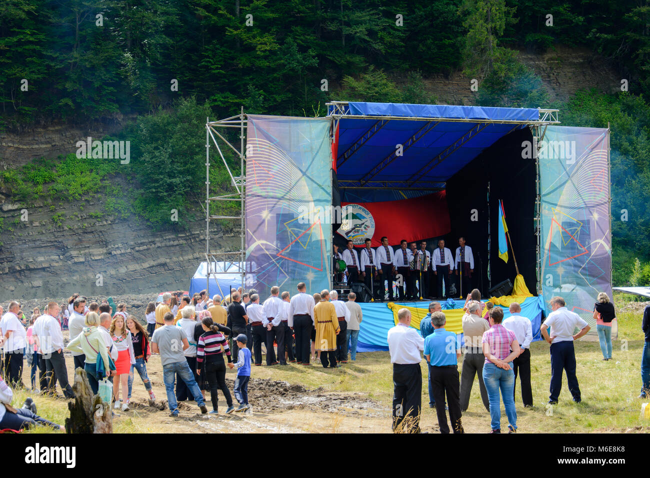 16 juillet 2017, cette fête est organisée chaque année dans la région, près du village de Lipa, Ukraine Banque D'Images
