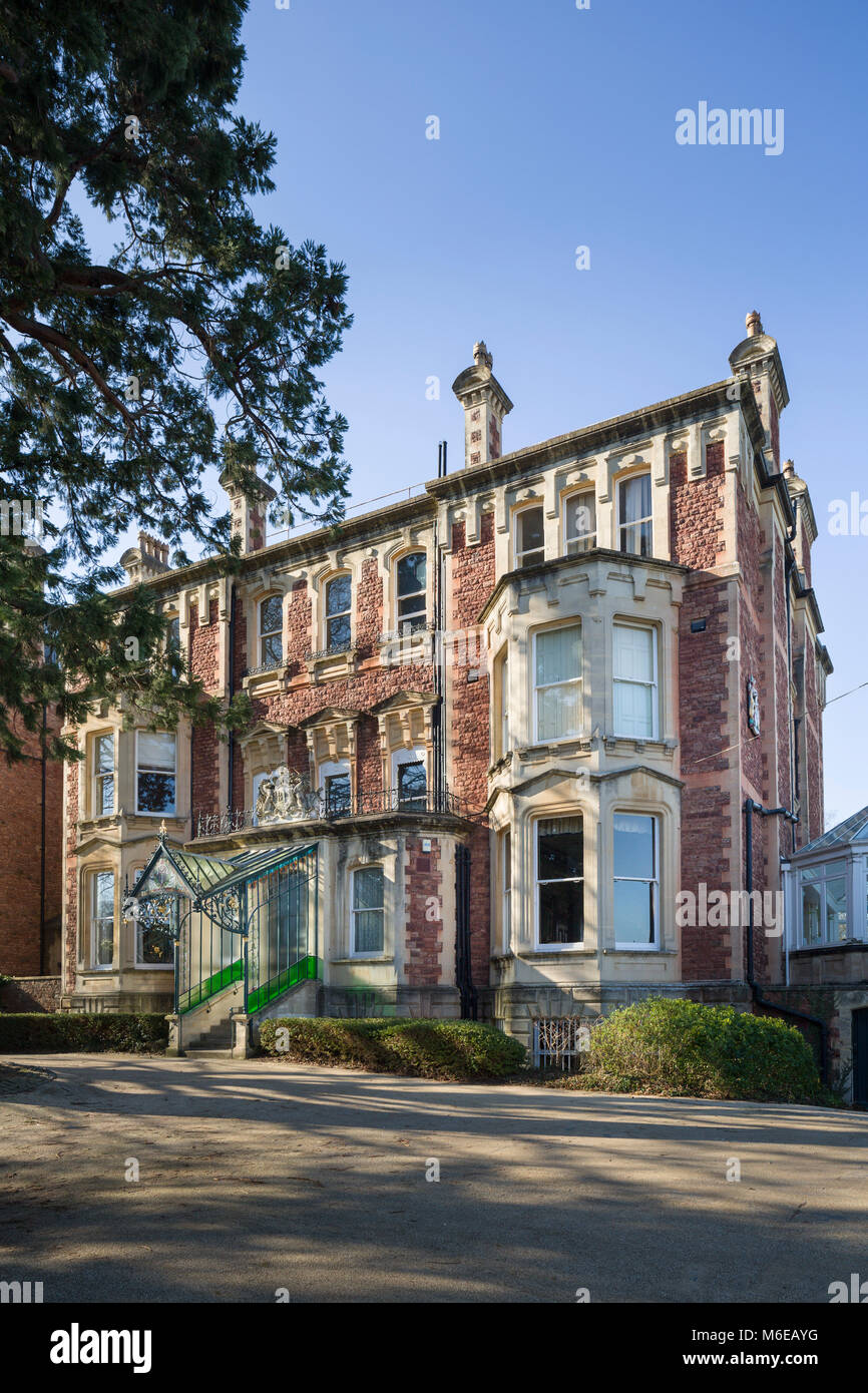 L'hôtel particulier du Maire, Clifton, Bristol, résidence officielle du Maire de la ville, anciennement une maison privée offerte à la ville. Banque D'Images