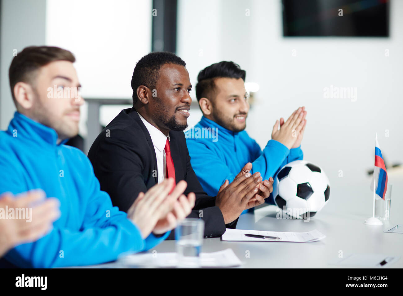 Ovations après discours Banque D'Images