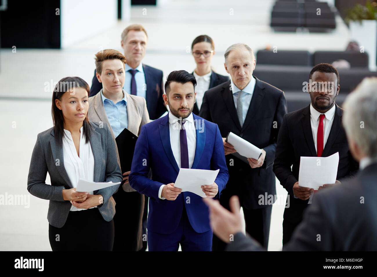 Conférence des politiciens Banque D'Images
