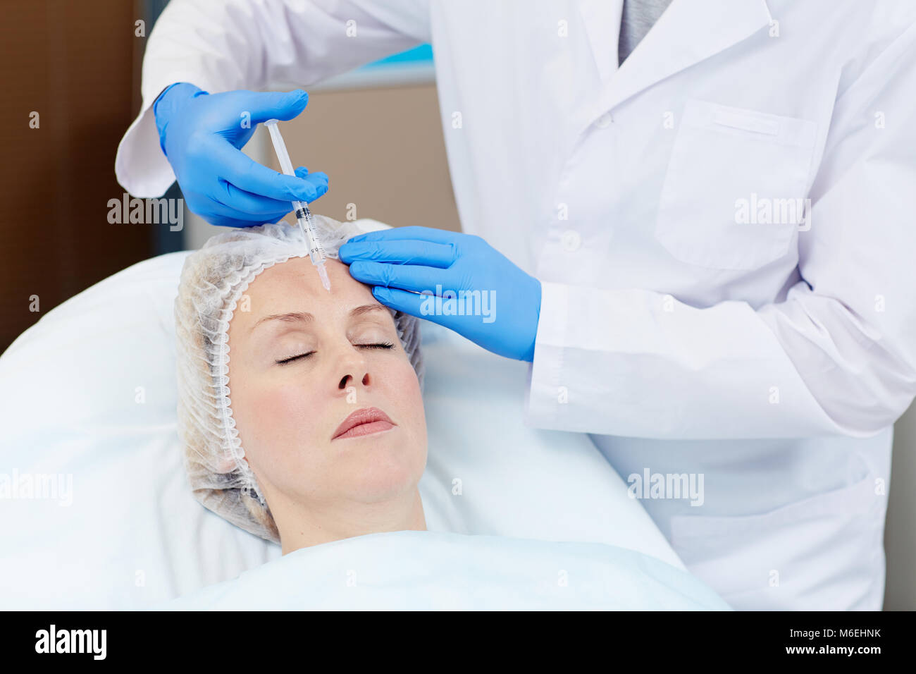 Procédure Botox Banque D'Images