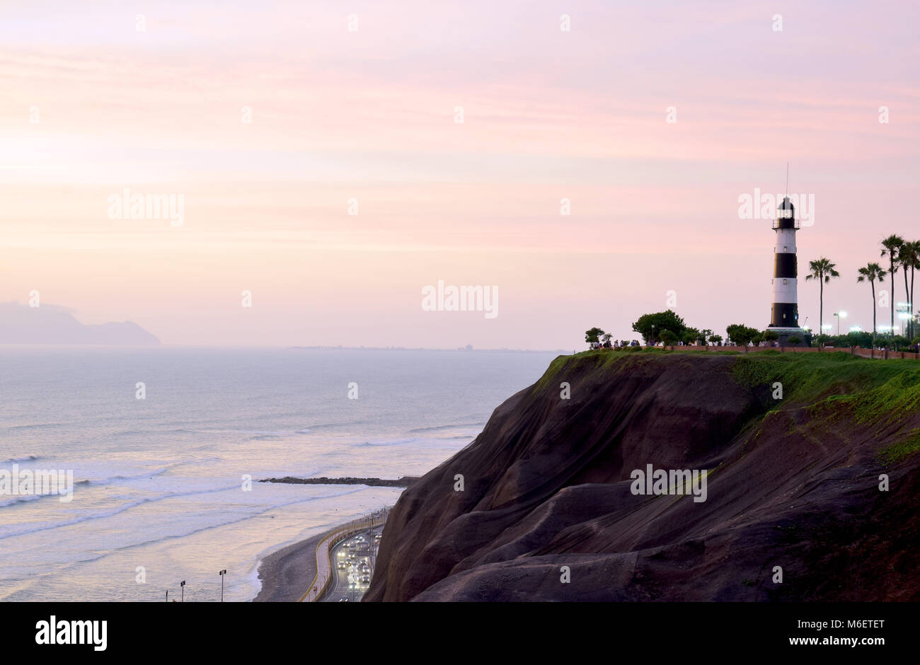 Littoral dans Lima, Pérou Banque D'Images