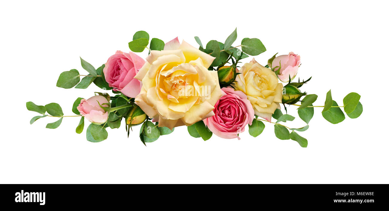 Fleurs De Printemps Dans L'enveloppe. Roses Hydrangea Et Eucalyptus  Poussant à Partir De L'enveloppe De L'embarcation Photo stock - Image du  romantique, fête: 211779788