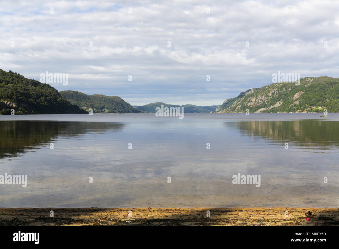 La magnifique côte norvégienne autour de Kristiansand en Scandinavie- Banque D'Images