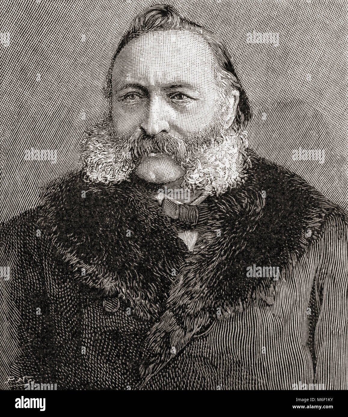 Gottlieb Wilhelm Leitner ou Gottlieb William Leitner, 1840 - 1899. L'orientaliste britannique. Du Strand Magazine, publié en janvier à juin 1894. Banque D'Images