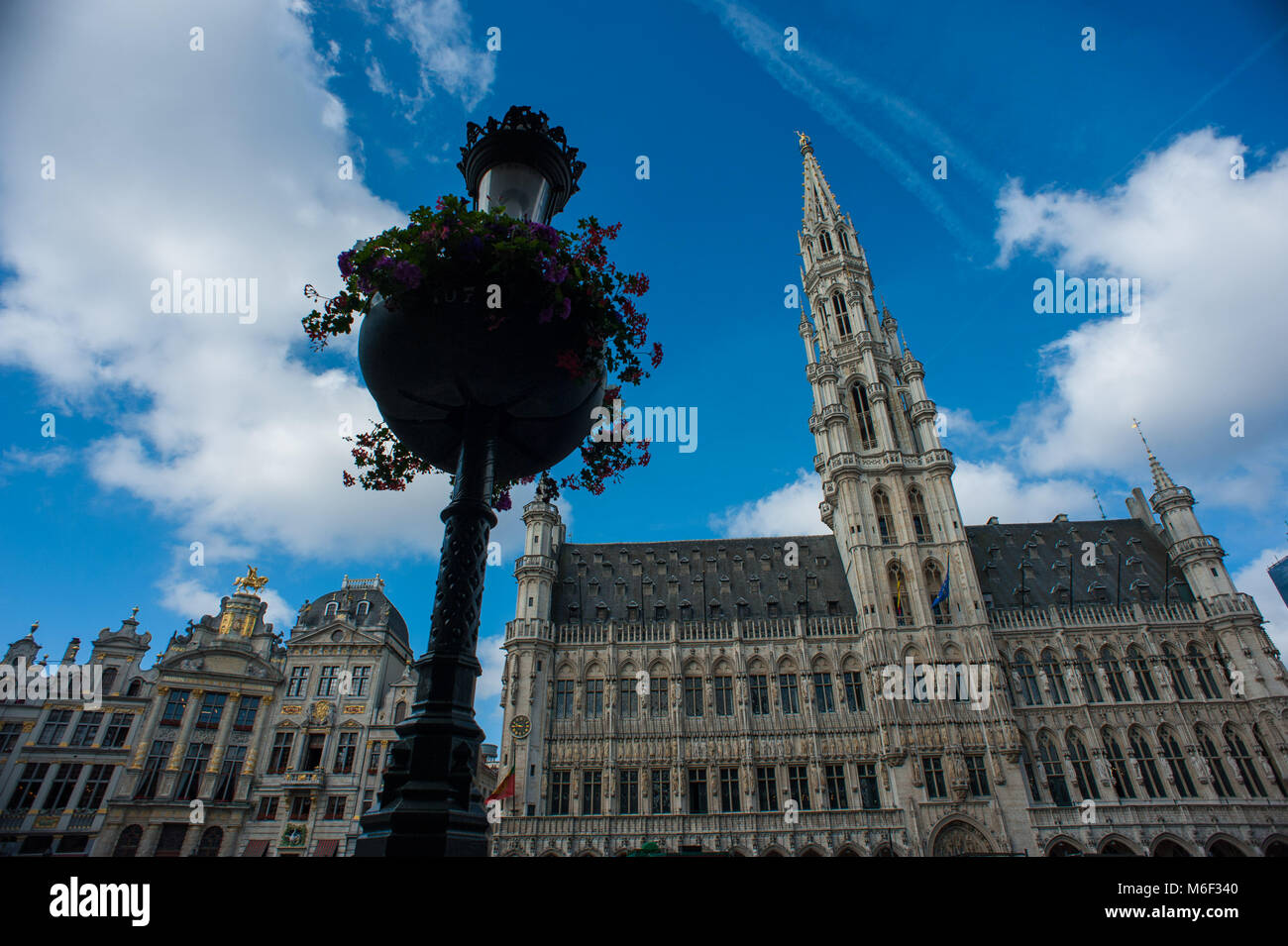 Bruxelles, Hôtel de Ville, Grand Place. La Belgique. Banque D'Images