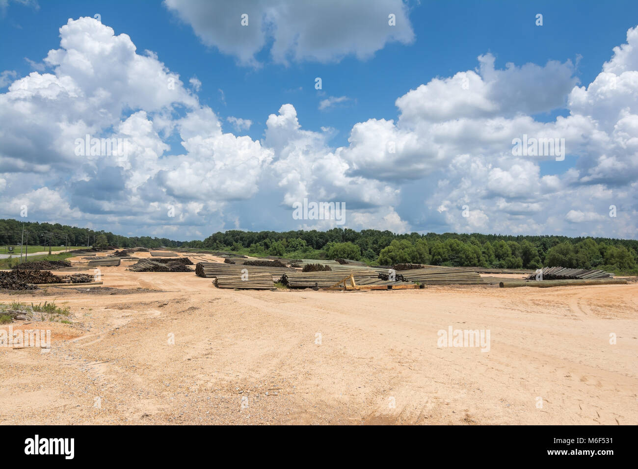 Un très grand inventaire de l'alimentation électrique des polonais au sud du Mississippi. Banque D'Images