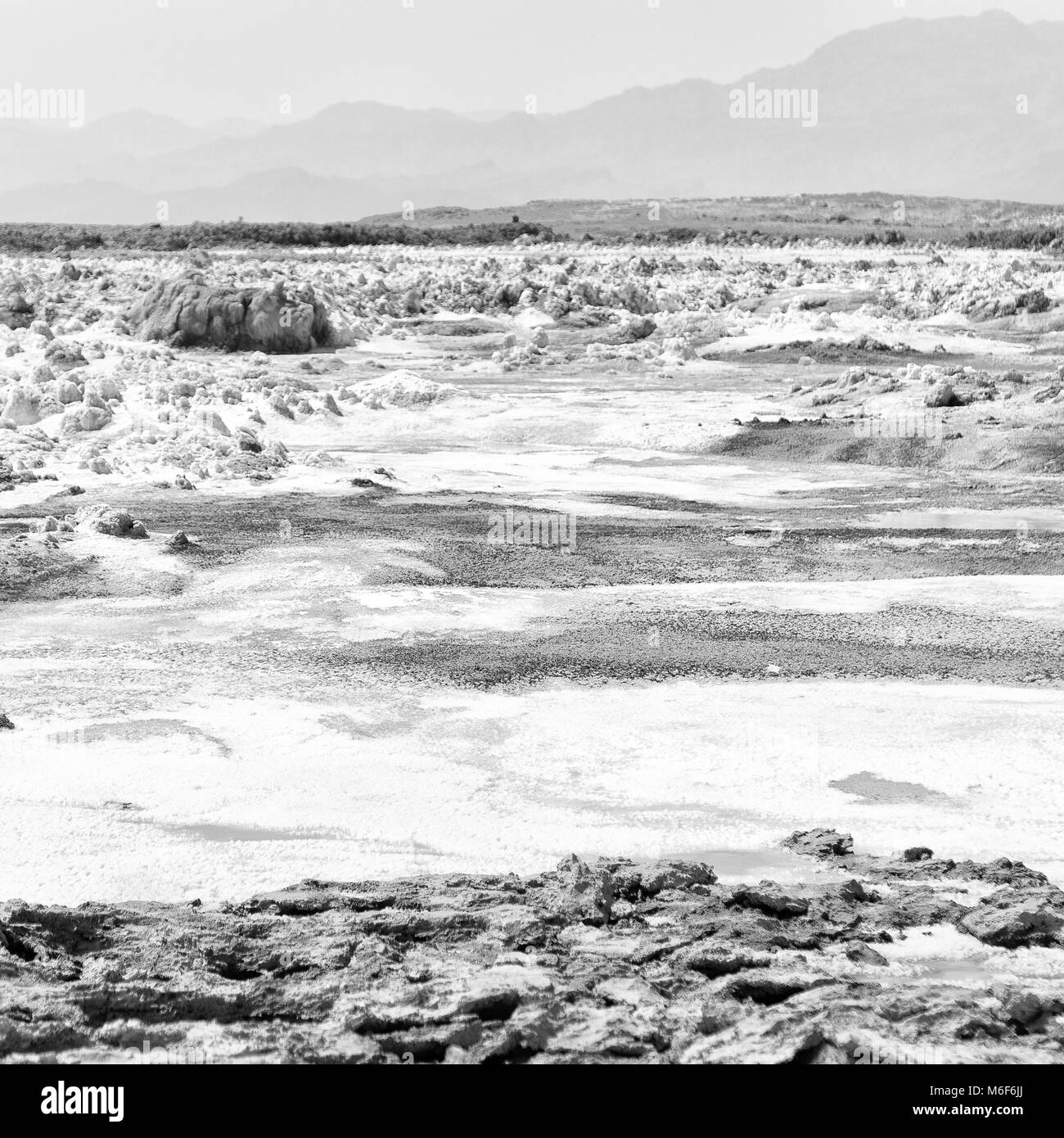 Dans l'Afrique de l'Éthiopie de danakil dépression volcanique de dallol Banque D'Images