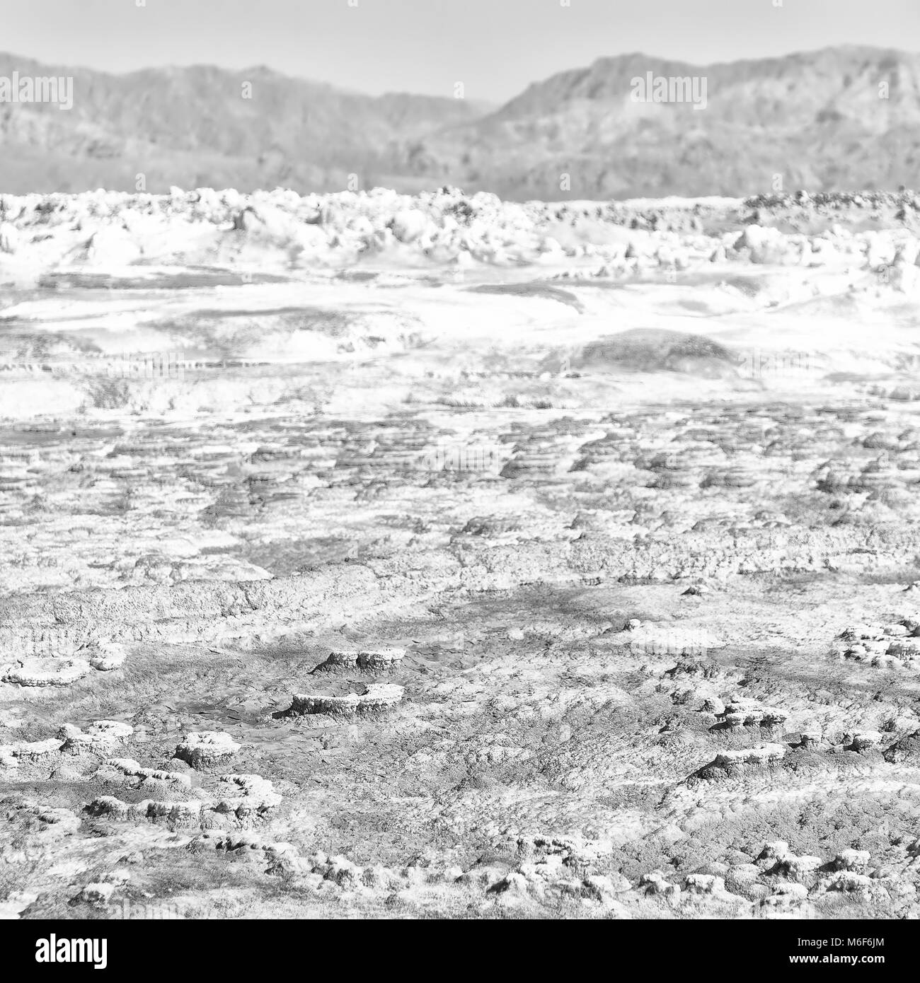 Dans l'Afrique de l'Éthiopie de danakil dépression volcanique de dallol Banque D'Images