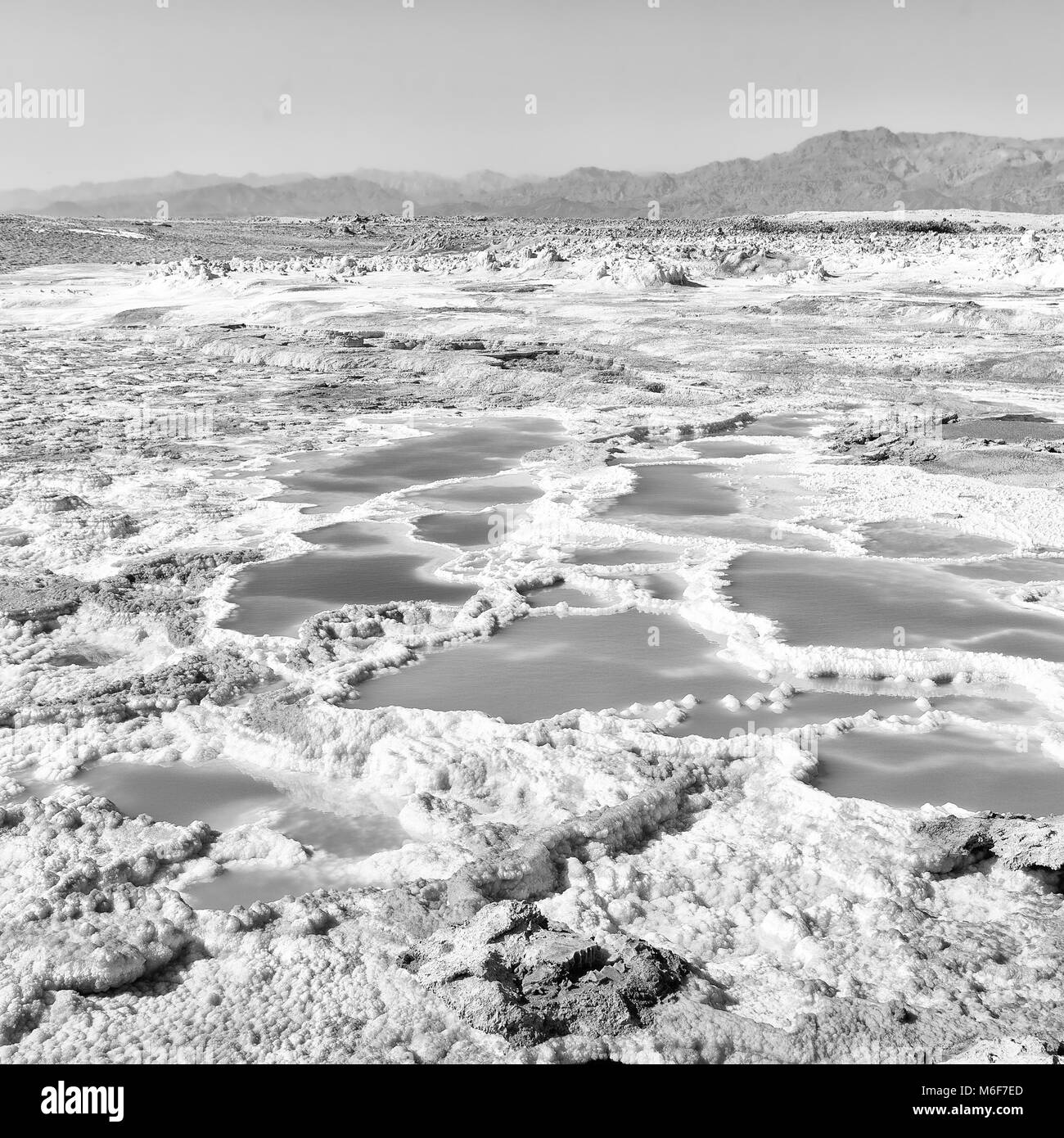 Dans l'Afrique de l'Éthiopie de danakil dépression volcanique de dallol Banque D'Images