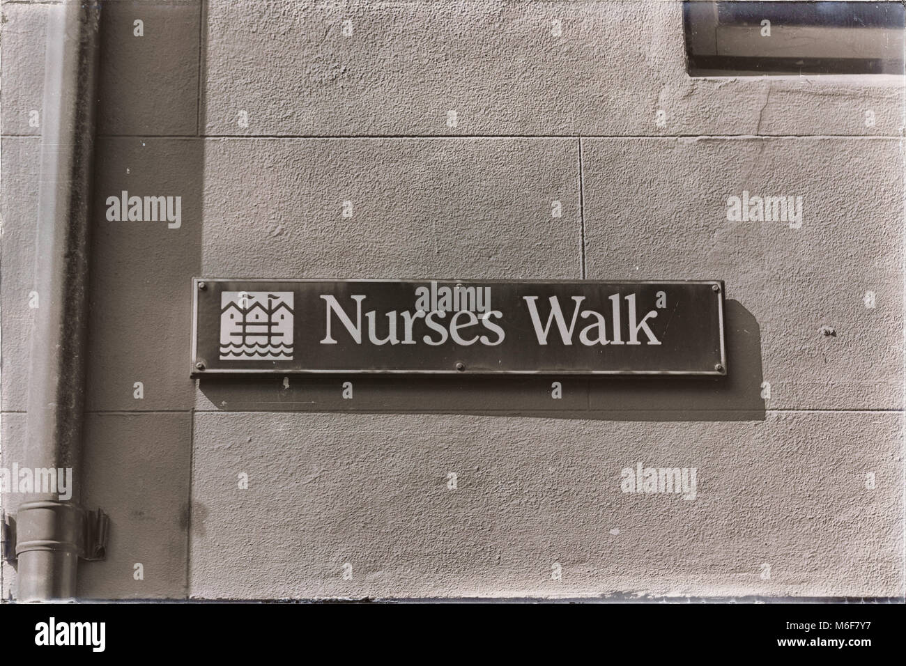 Sidney en Australie le signe de nursers street à pied dans le mur Banque D'Images