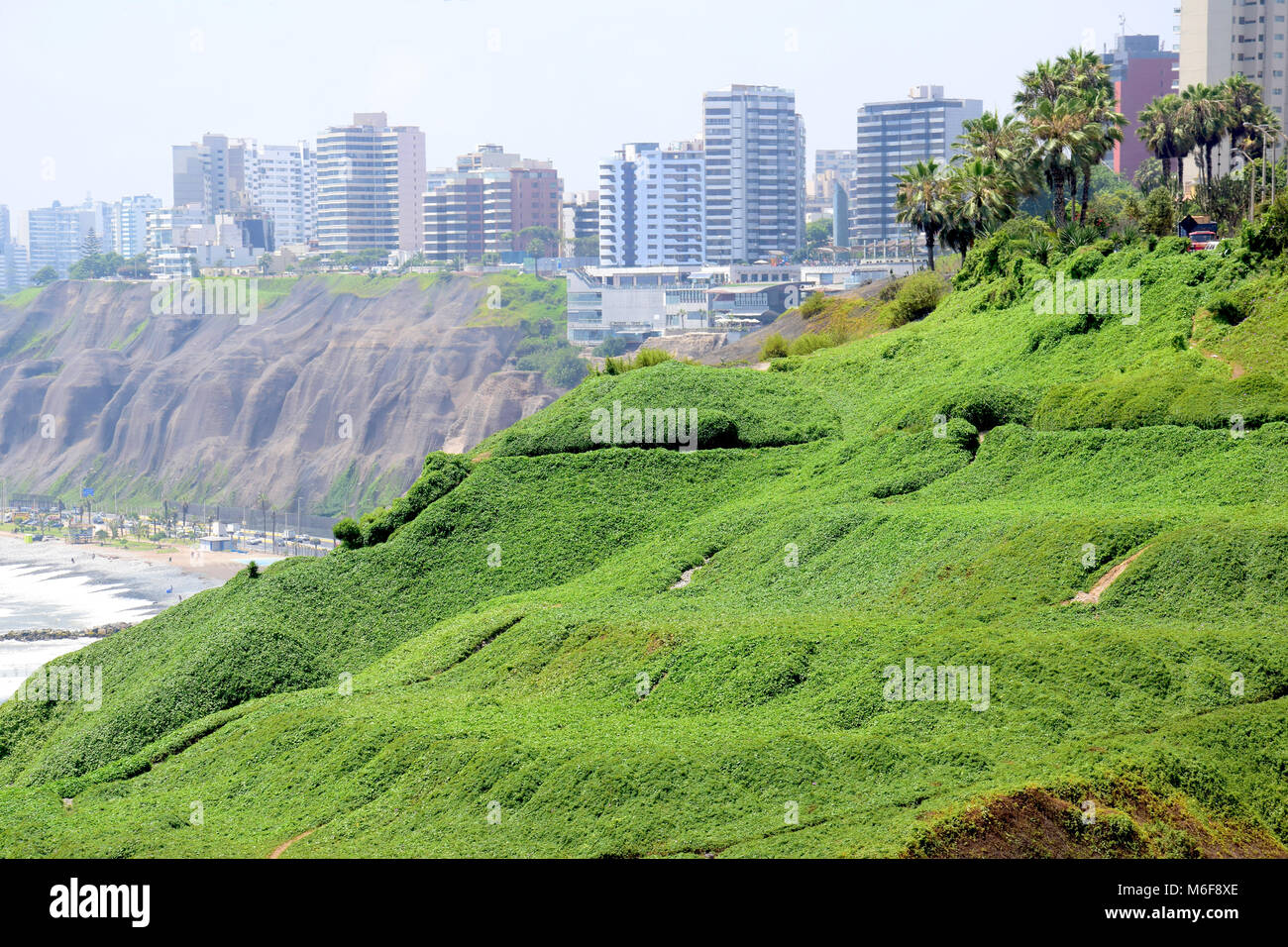 Littoral dans Lima, Pérou Banque D'Images