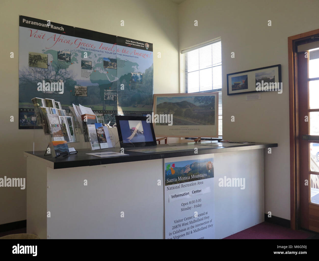 Paramount Ranch. Paramount Ranch contact ranger station. Banque D'Images