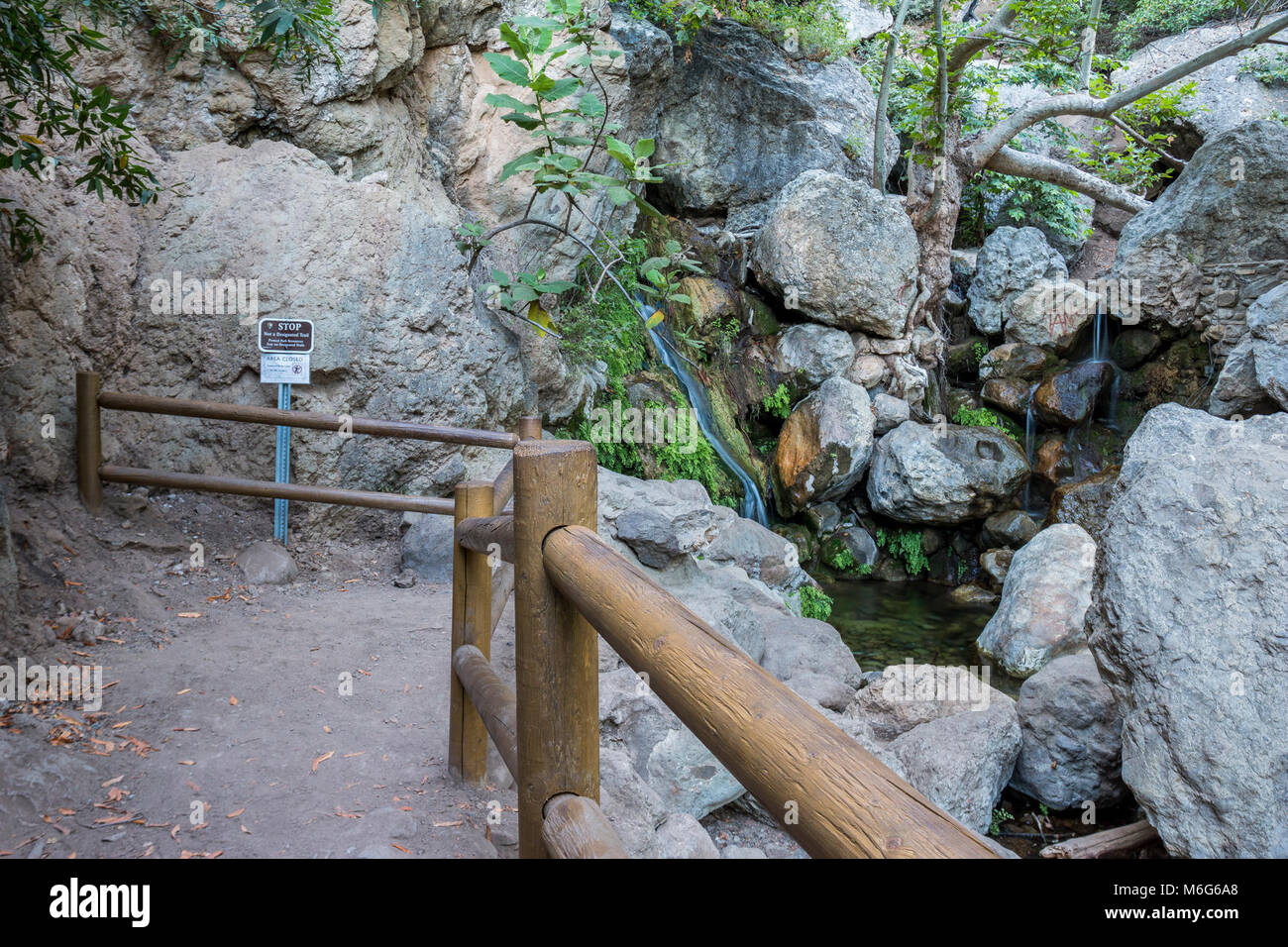 Solstice Canyon. Banque D'Images