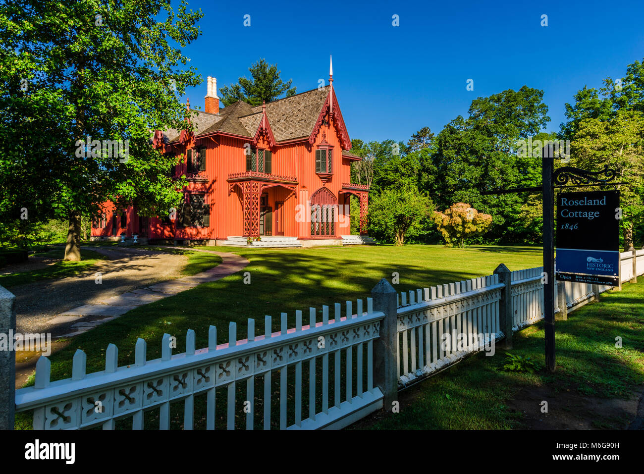 Cottage Roseland Woodstock, Connecticut, USA Banque D'Images