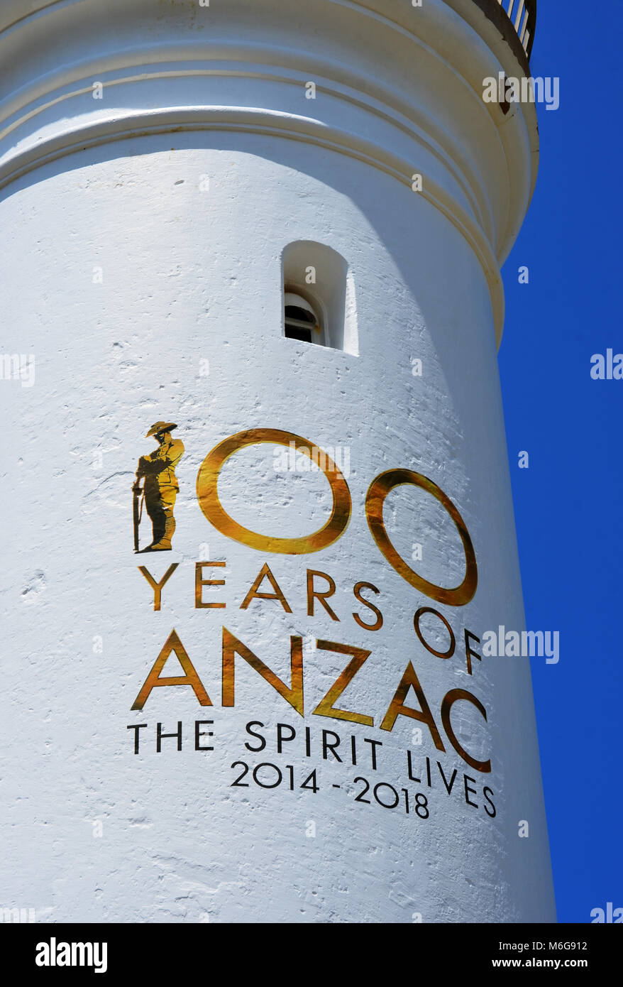 Phare à Kiama se souvenir 100 ans de l'Anzac Banque D'Images