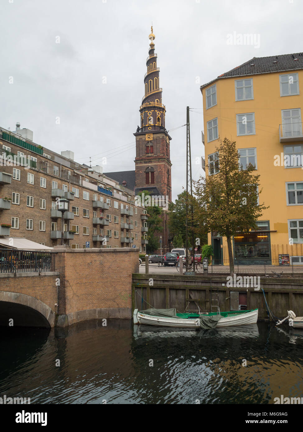 Vor Frelsers avec Copenhague Kirke Banque D'Images