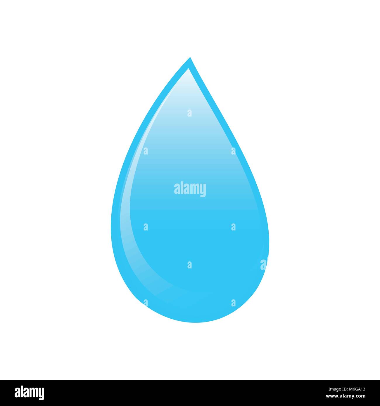 Goutte d'eau bleu symbole vecteur icône Graphic Design Logo Illustration de Vecteur