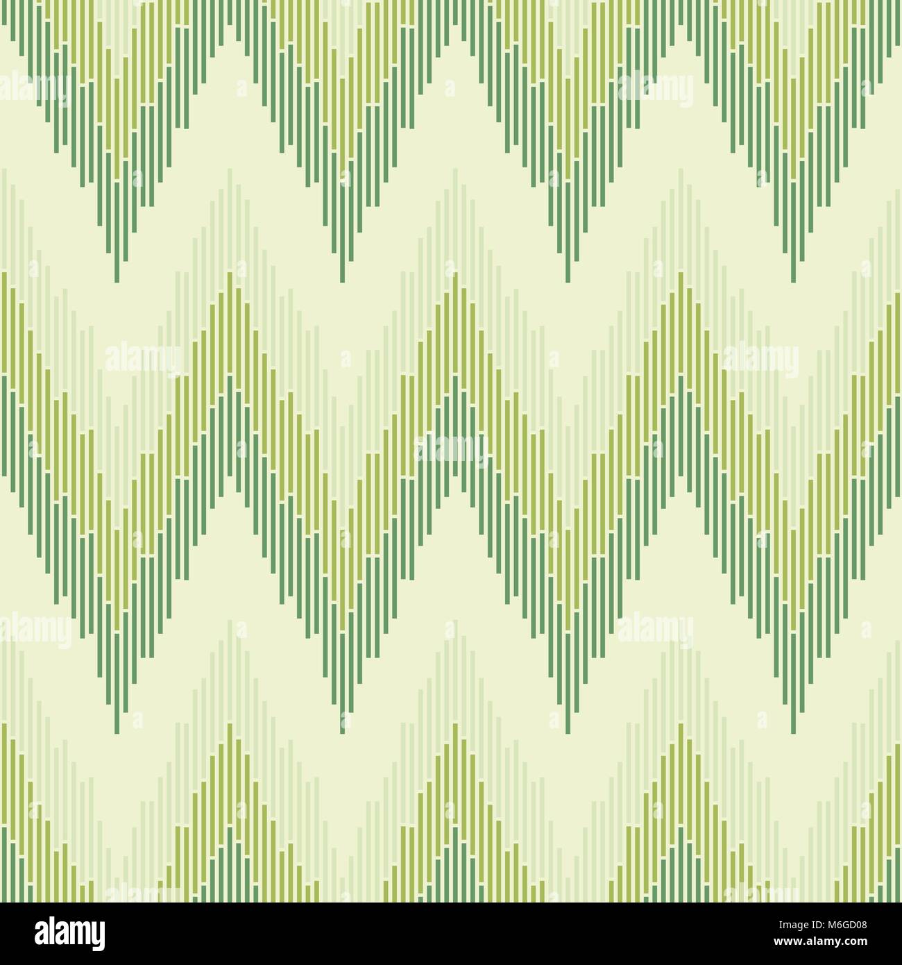 Motif en zigzag en vert. Seamless texture Illustration de Vecteur