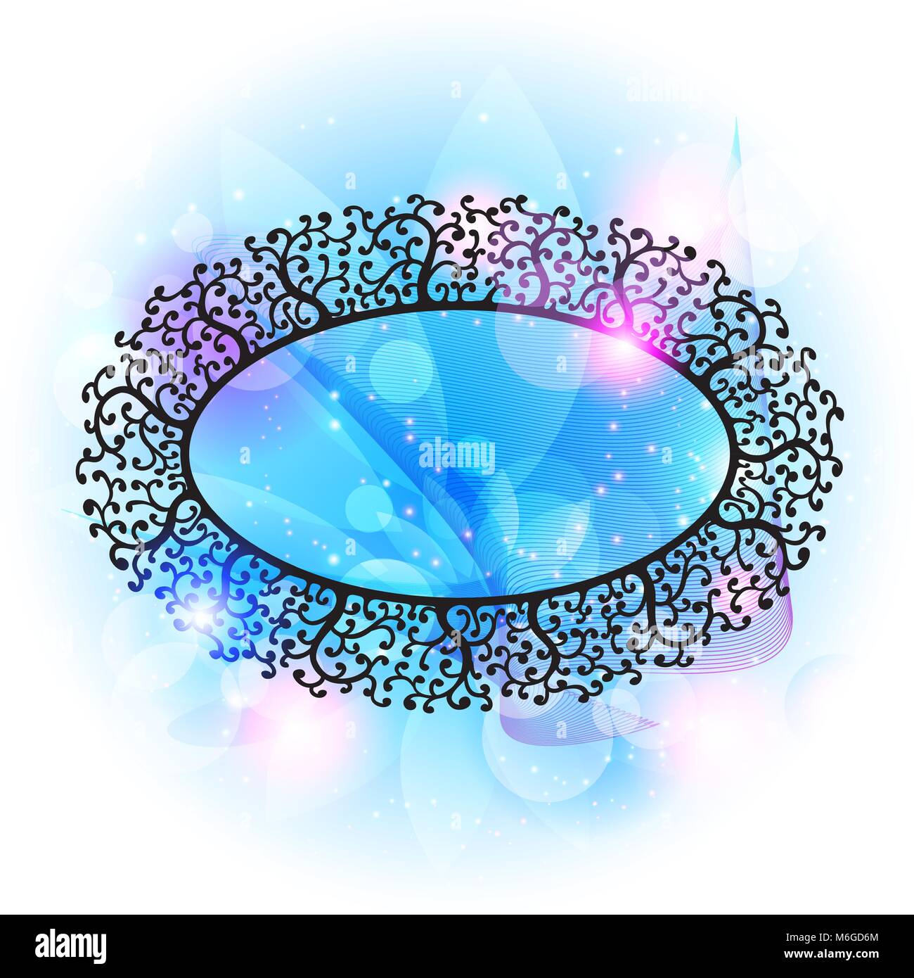 10 Eps résumé fond avec châssis dessiné à la main Illustration de Vecteur