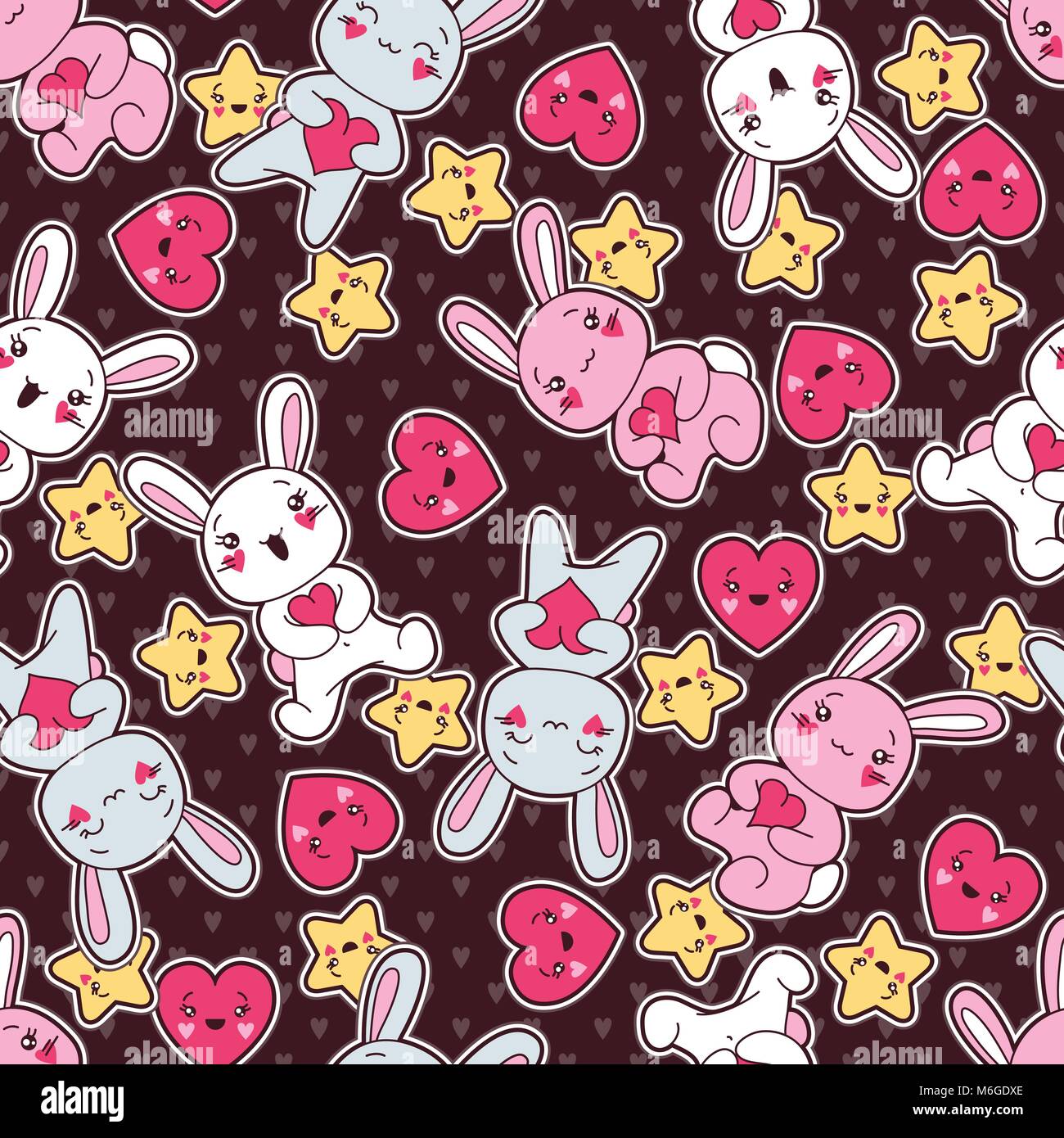 Kawaii transparente avec motif enfant cute doodles Illustration de Vecteur