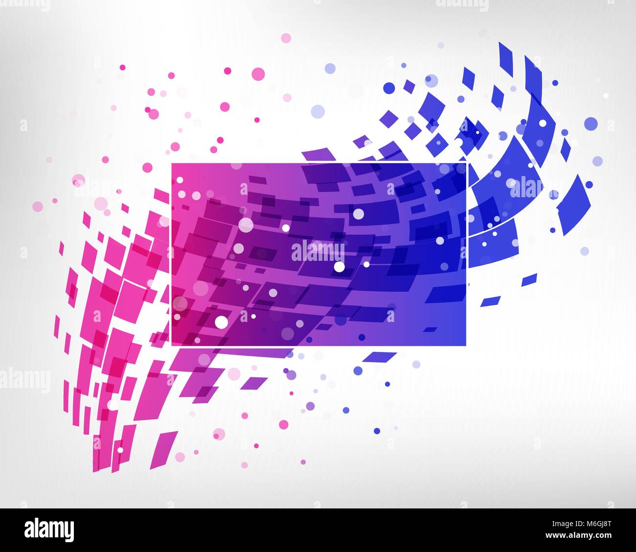 Abstract colorful business design, géométrique de l'élément de démarrage, violet et rose sur fond blanc card Illustration de Vecteur