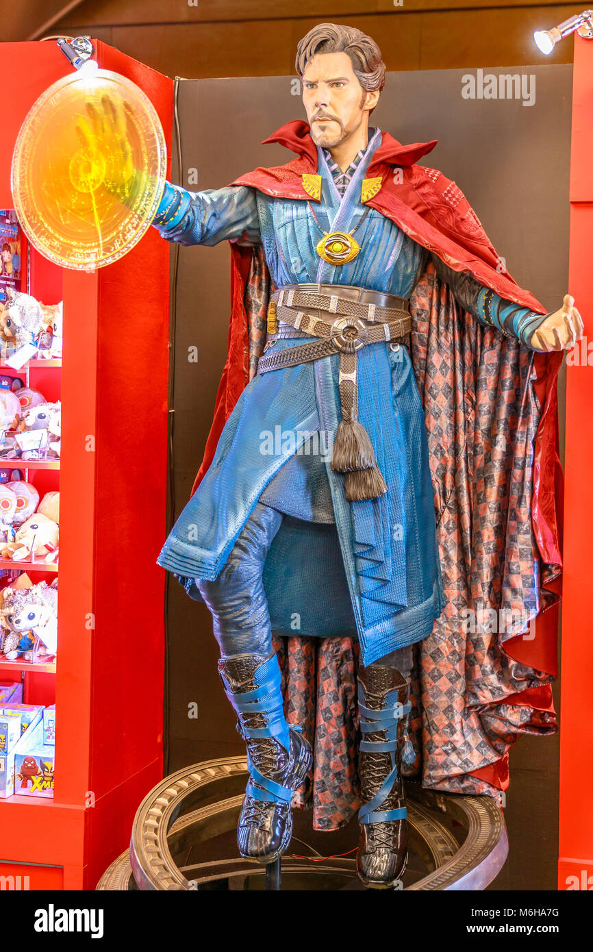 Tokyo, Japon - 20 Avril 2017 : Docteur Strange, magicien tibétain à partir de l'âge de modèle de héros film à Mori Tower, complexe de Roppongi Hills, Minato Tokyo.Docteur Strange est un personnage de bandes dessinées Marvel Comics Banque D'Images