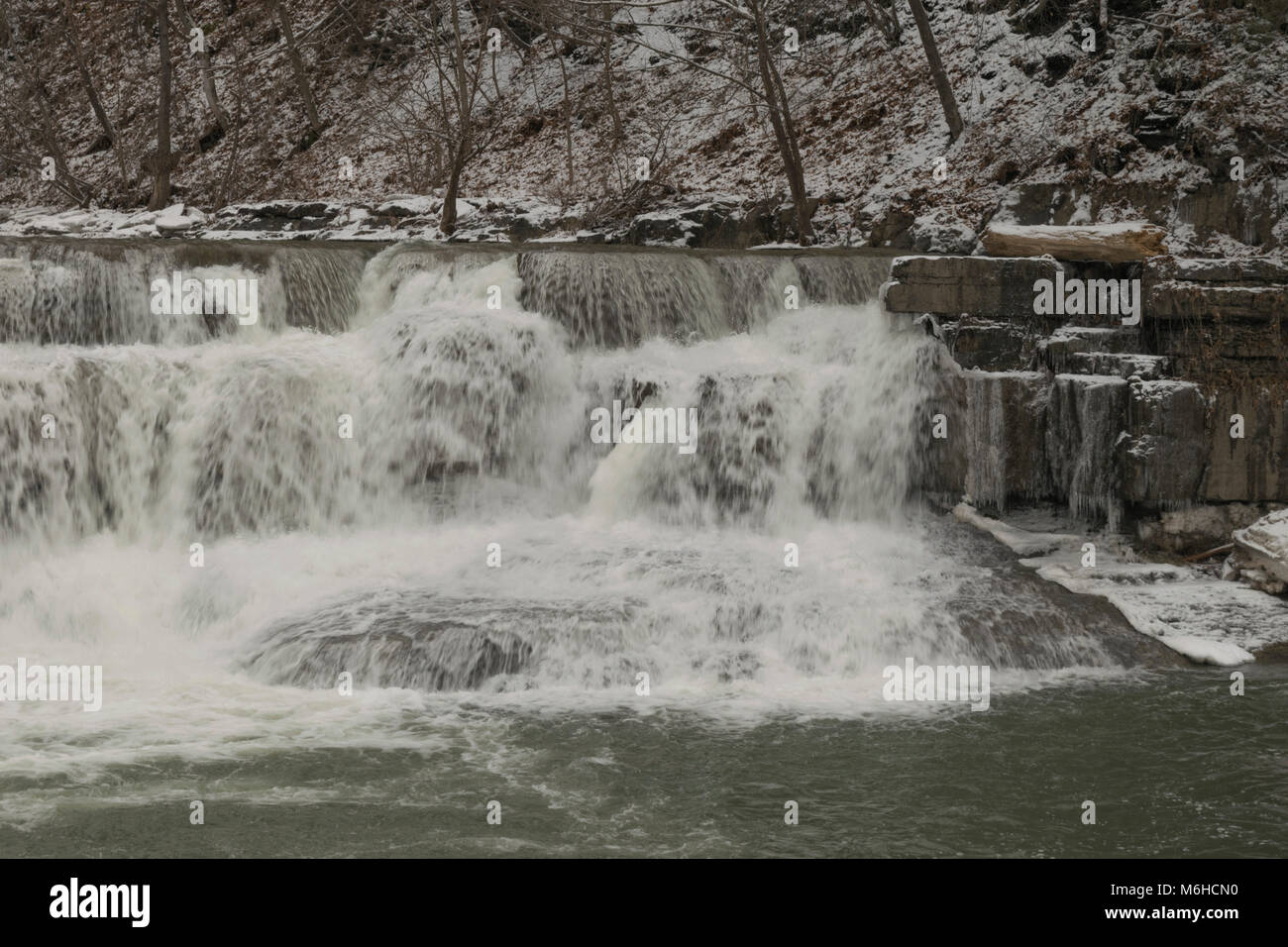 Taughannock Falls State Park, Ithaca, NY Banque D'Images