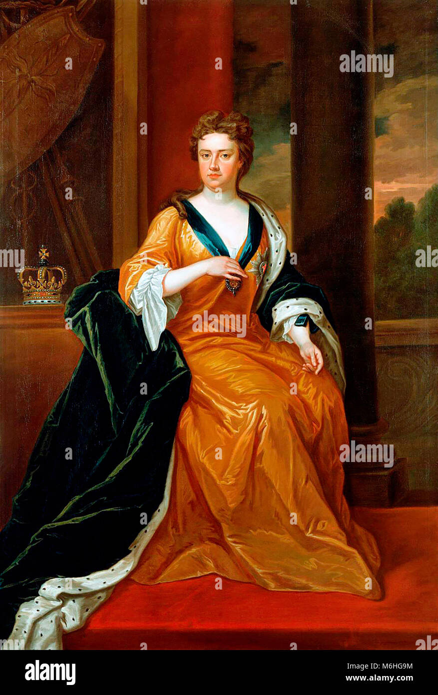 La Reine Anne de Grande-Bretagne, Charles Jervas, vers 1705 Banque D'Images