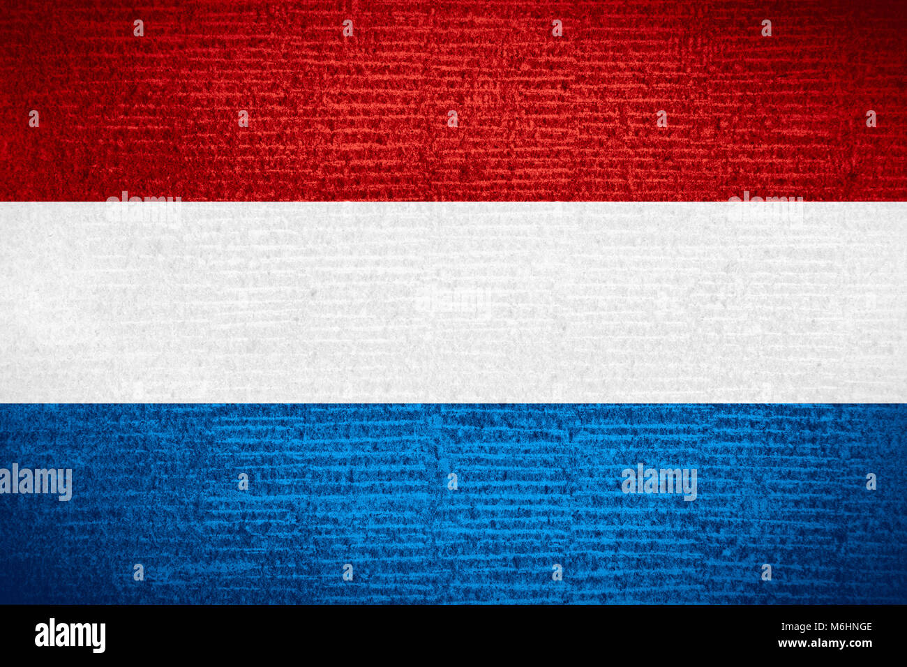 Pavillon de Hollande ou néerlandais bannière sur modèle de ligne de texture, Pays-Bas Banque D'Images