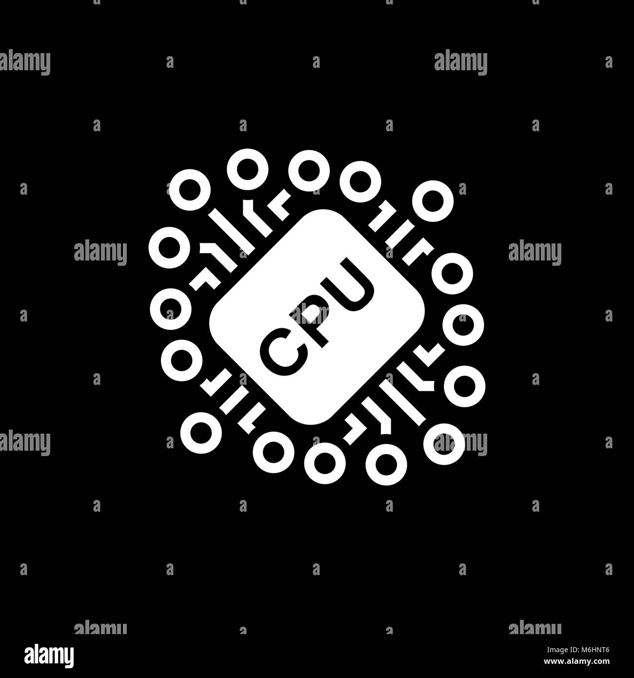 L'icône de l'exploitation minière de l'UC Cryptocurrency. Illustration de Vecteur