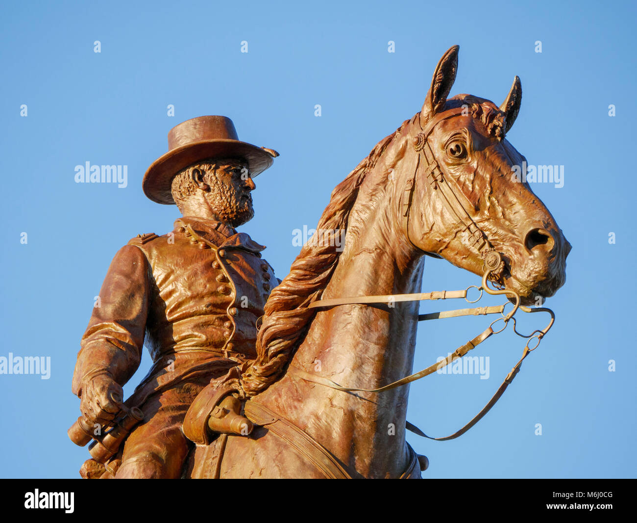 Statue d'Ulysse s'accorder. Lincoln Park, Chicago, Illinois. Banque D'Images