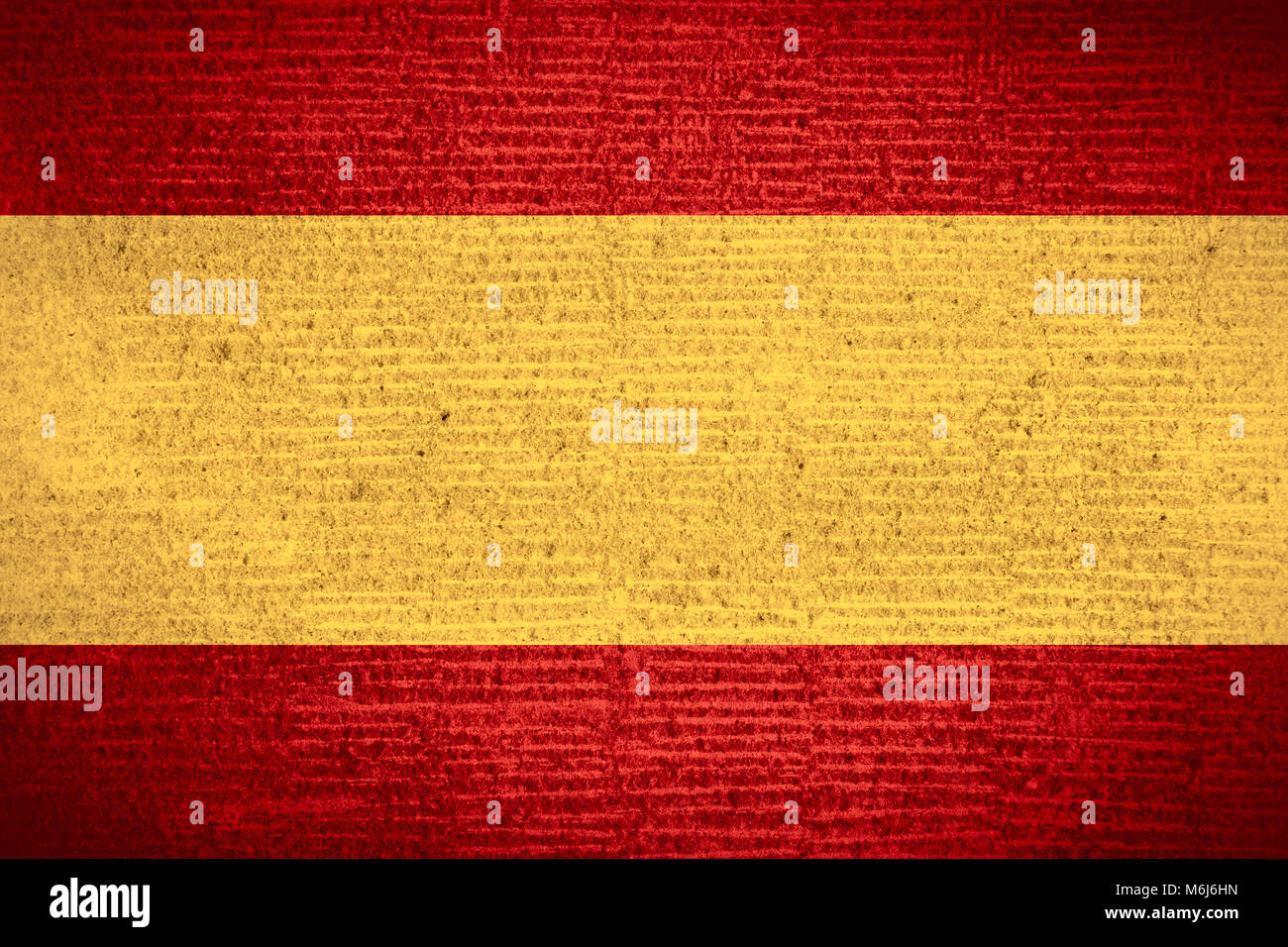 Pavillon de l'Espagne ou l'espagnol bannière sur texture modèle de ligne Banque D'Images