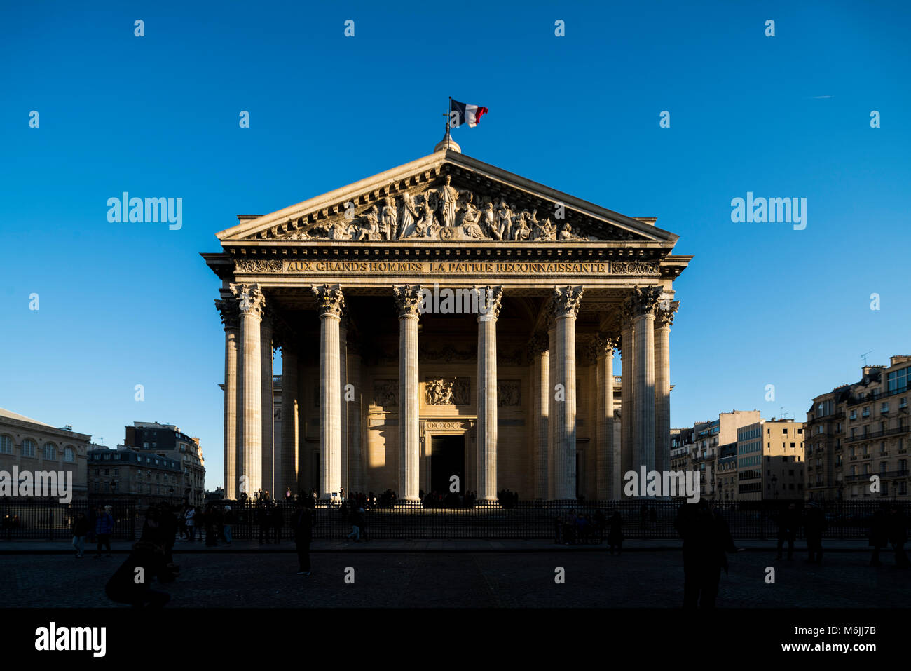 Façade du Panthéon, Paris, France Banque D'Images