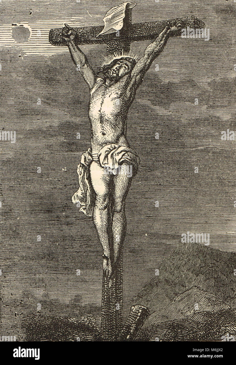 La Crucifixion par Anthony Van Dyck, vers 1627 Banque D'Images