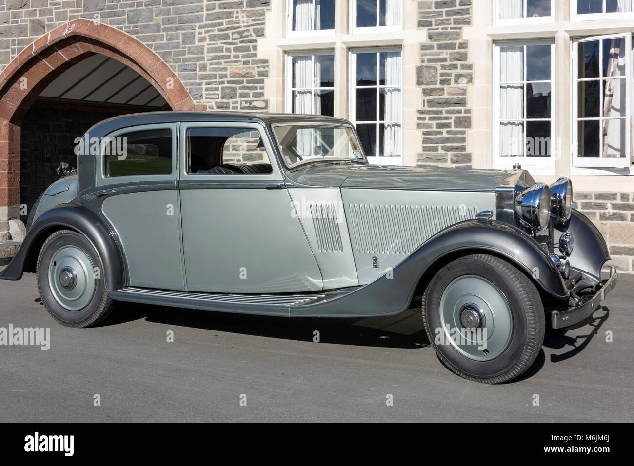 1934 Rolls-Royce Phantom Classic car, Christ's College, Christchurch, Canterbury, Nouvelle-Zélande Banque D'Images