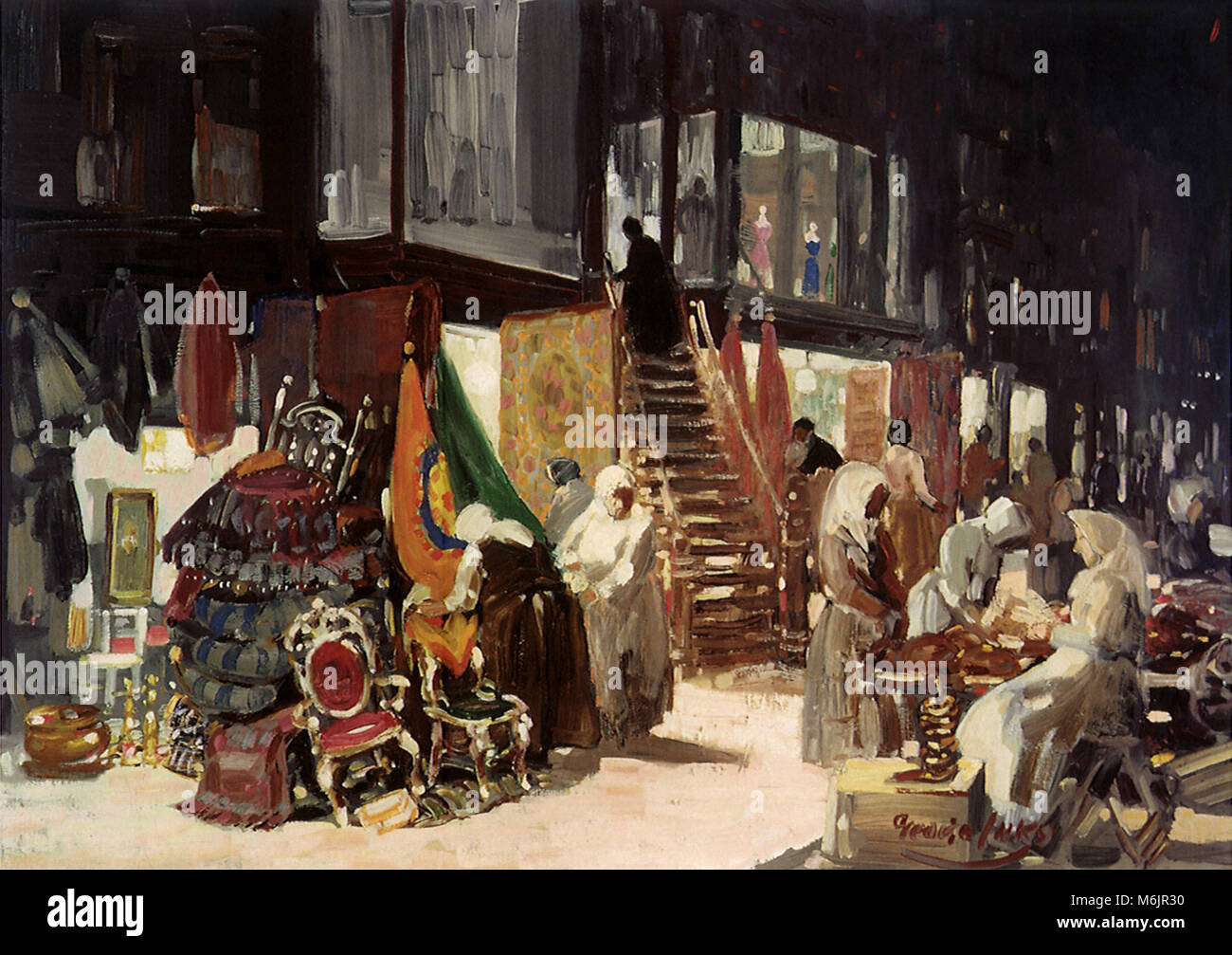 Allen Street, Luks, George, 1905. Banque D'Images