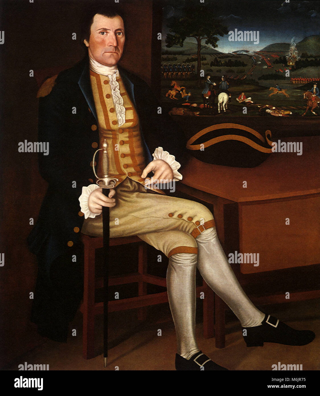 Le Capitaine Samuel Chandler, Chandler, Winthrop, 1780. Banque D'Images