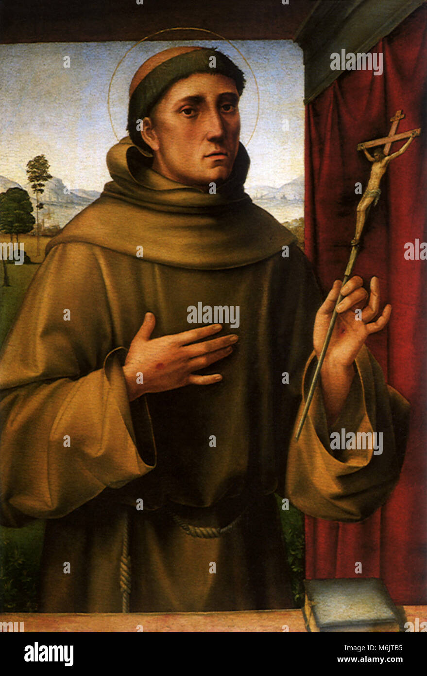 Saint François, Francia, Francesco di Marco Ra, 1490. Banque D'Images