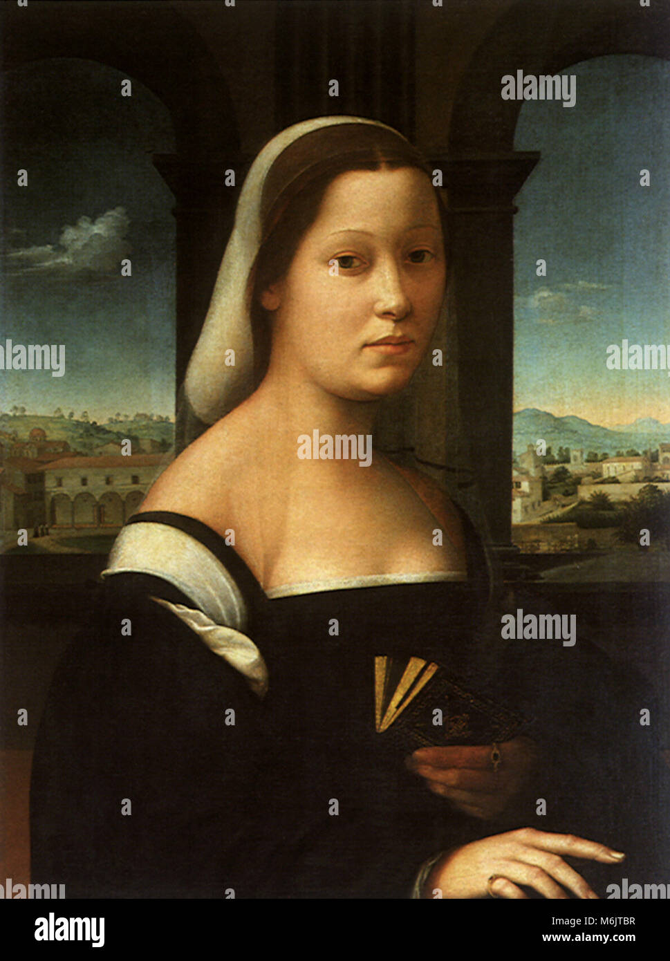 Portrait d'une femme, Bugiardini, Giuliano di Piero, 1510. Banque D'Images