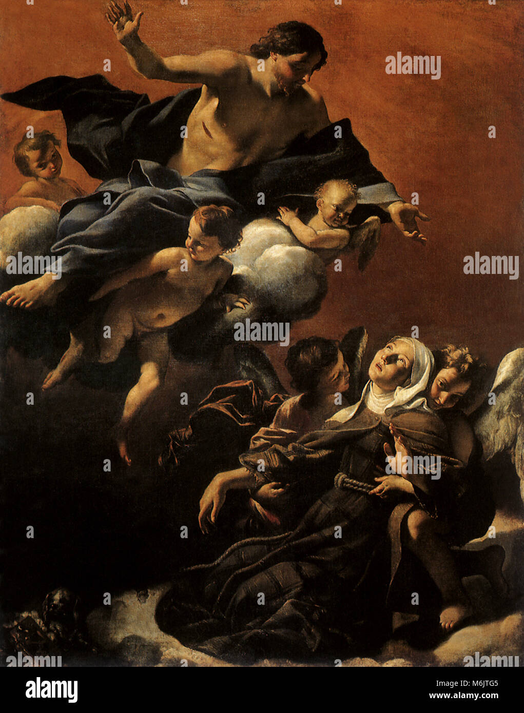 L'Extase de Sainte Marguerite de Cortona, Lanfranco, Giovanni, 1621. Banque D'Images