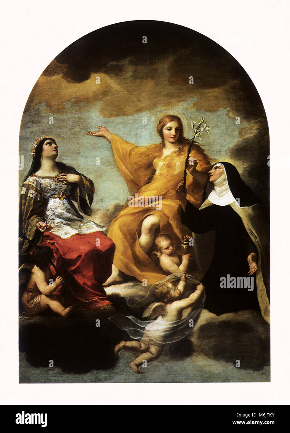 Les trois-Madeleine, Sacchi, Andrea, 1725. Banque D'Images