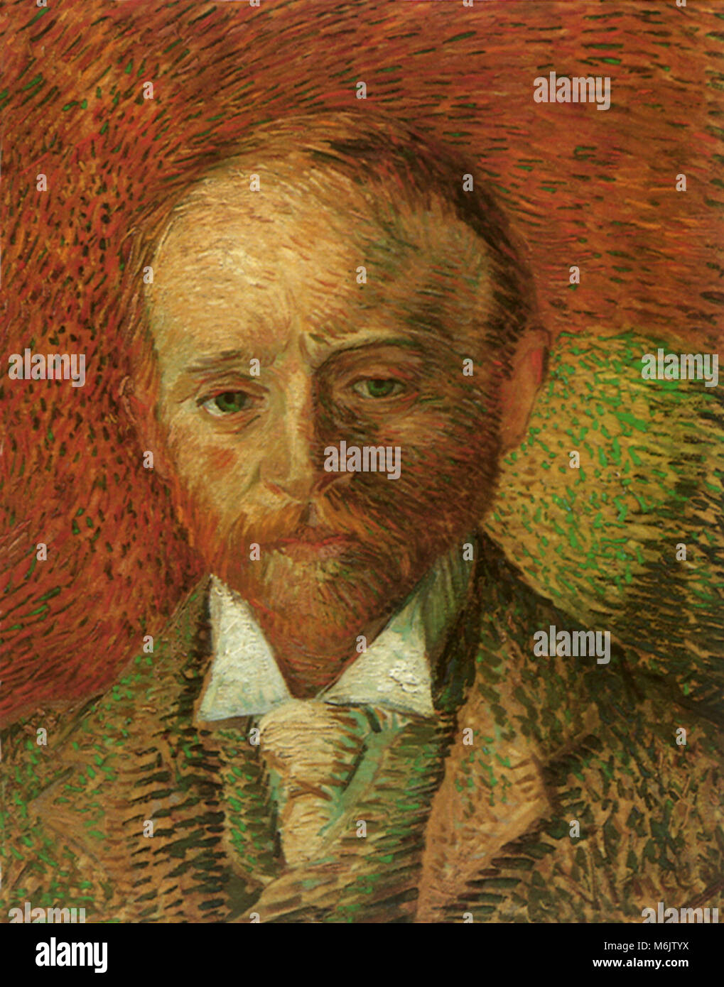 Portrait du marchand d'Alexander Reid, Van Gogh, Vincent Willem, 1887. Banque D'Images