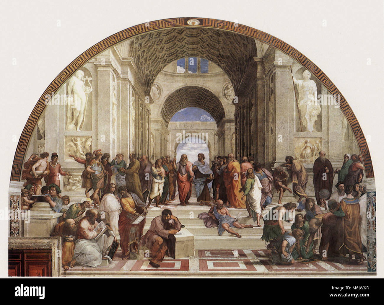 Dessin pour l'École d'Athènes, Raphaël, Raffaello, S., 1520. Banque D'Images