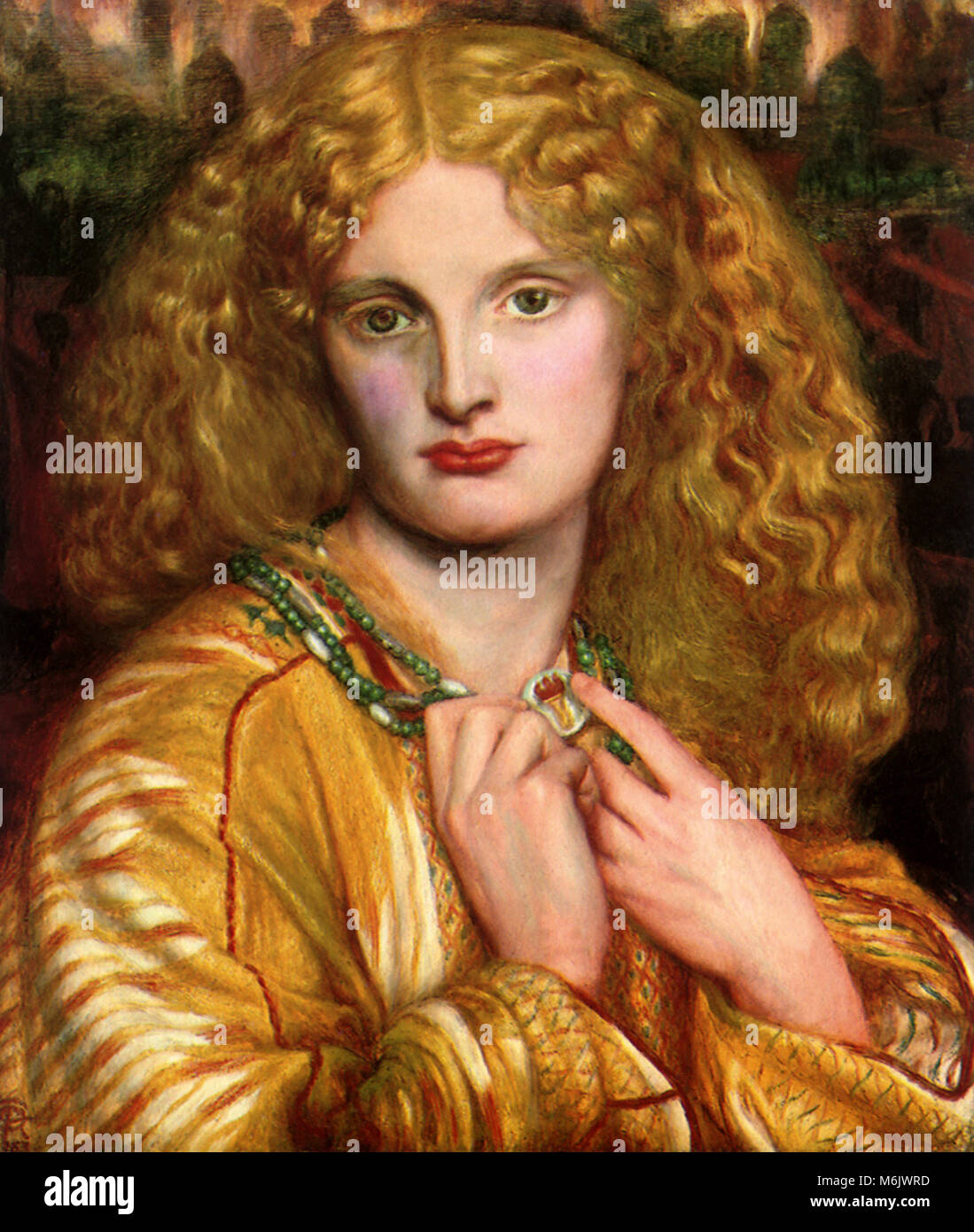 Hélène de Troie, Rossetti, Gabriel Charles dant, 1863. Banque D'Images