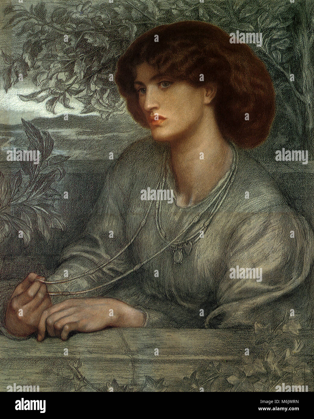 Aurea Catena, Rossetti, Gabriel Charles dant, 1868. Banque D'Images