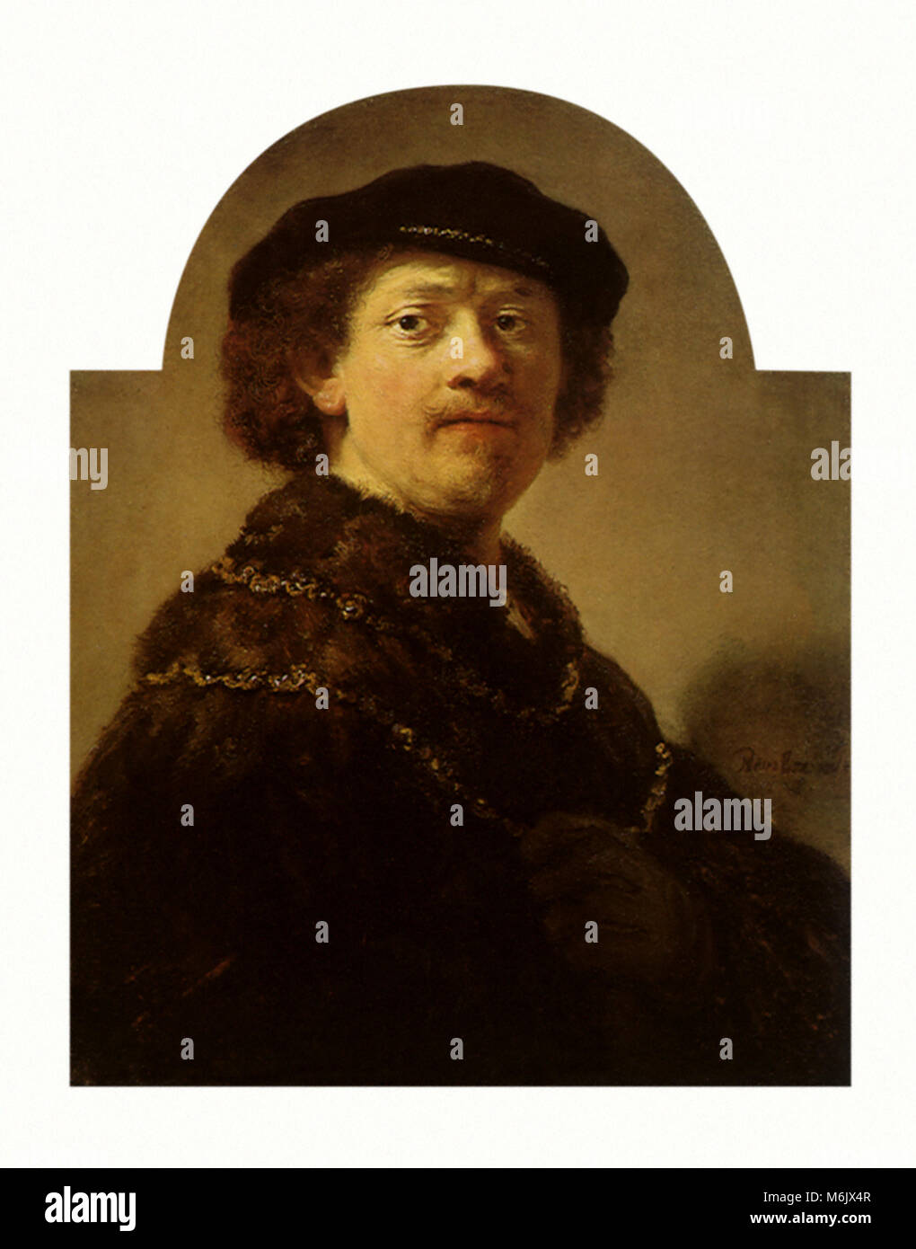 Portrait de Rembrandt, Rembrandt, élève de, 1640. Banque D'Images